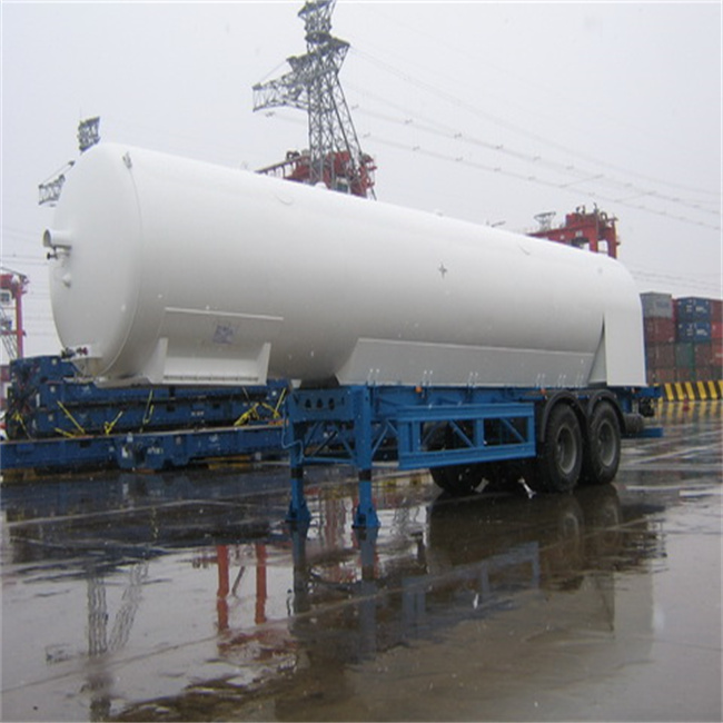 Semi-remorque cryogénique d'azote liquide LIN Transportation Road Tankers